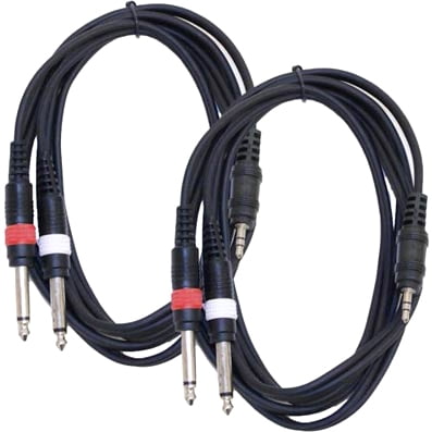 Seismic Audio SAiTSY6-1/8 Stereo 3.5 mm to Dual 1/4 TS Splitter Cable 6 Feet Seismic Audio SAiTSY6-1/8 Stereo 3.5 mm to Dual 1/4 TS Splitter Cable 6 Feet